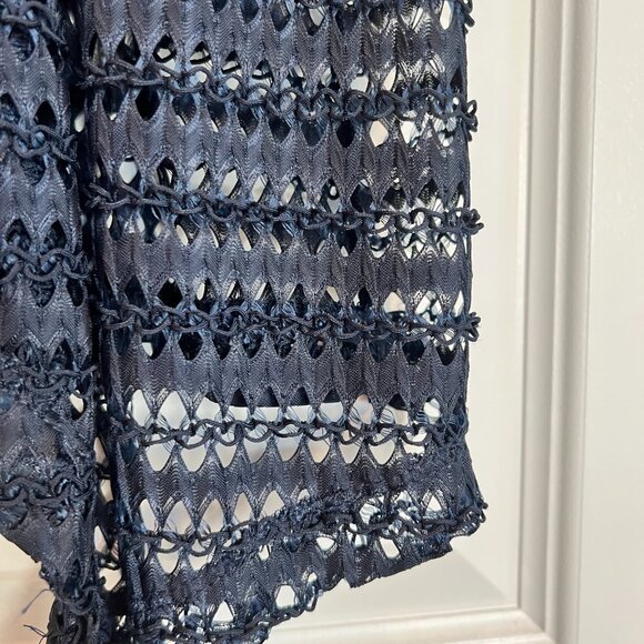 Travelers Collection Chico's Maddie mixed crochet Cardigan Size 3 - Picture 3 of 4